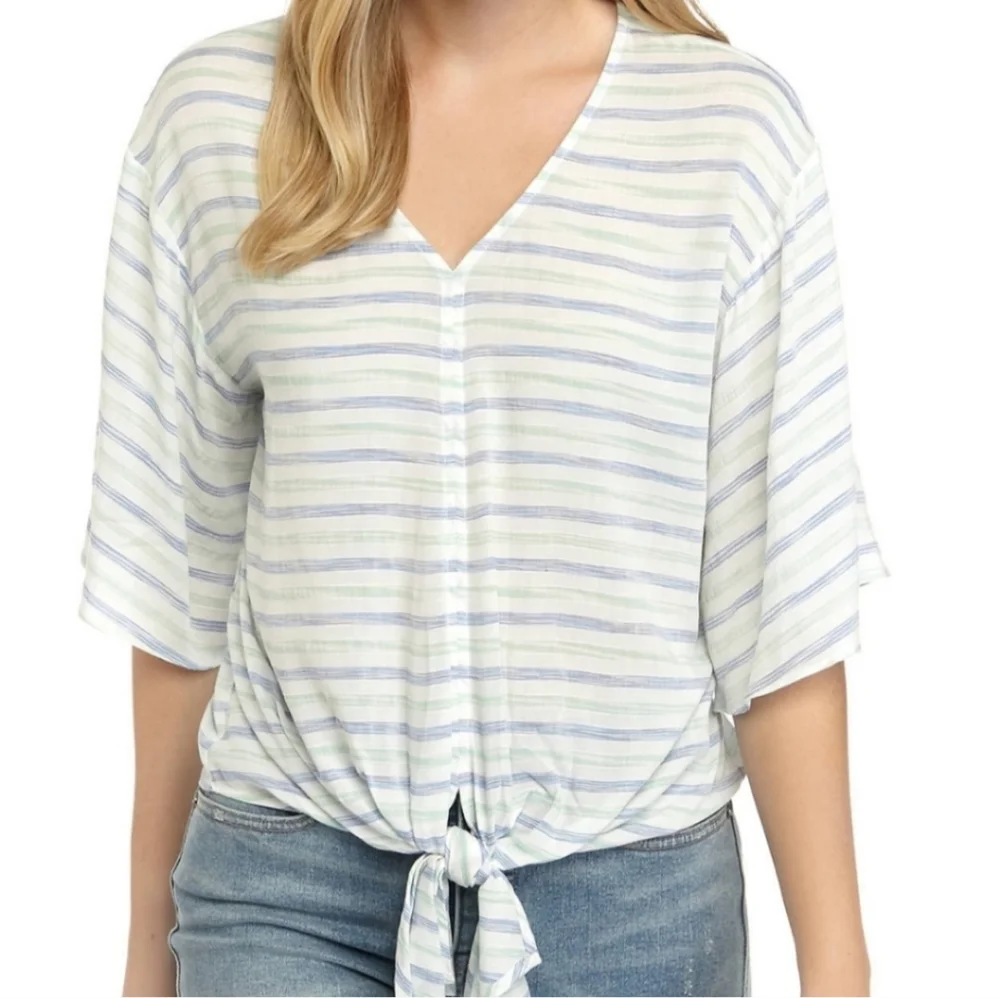 NWT - Cupio Striped Blouse - Picture 1 of 11